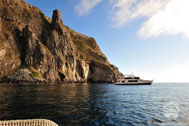 View from Galapagos Aggressor III Liveaboard