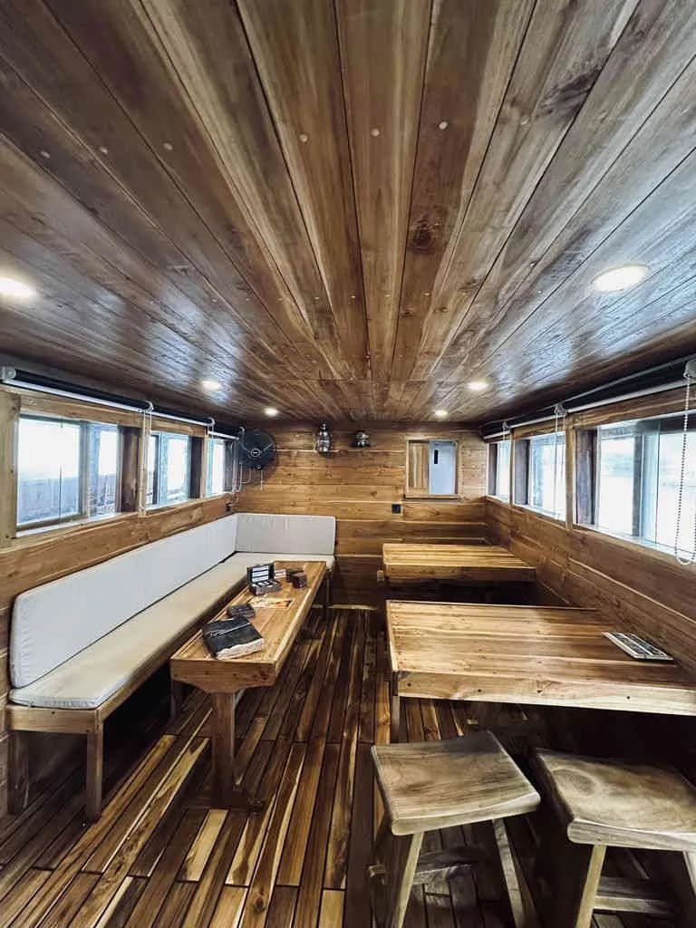 Dining area with tables