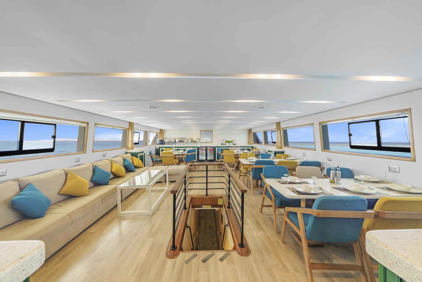 Indoor salon with couches