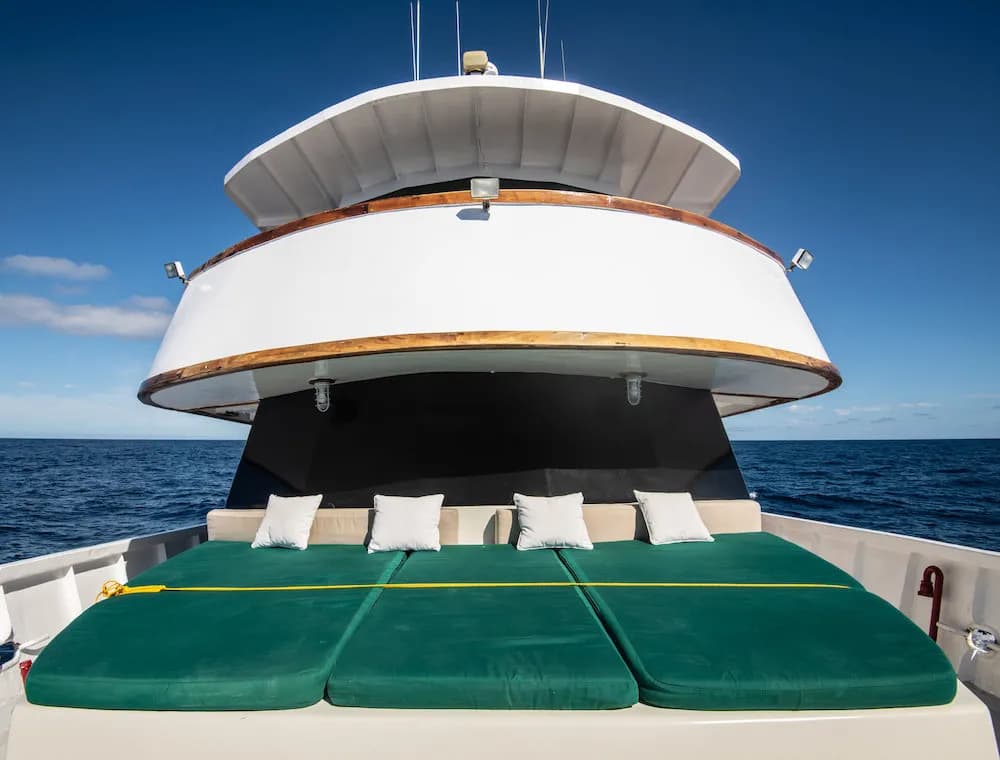 Sun deck with sun beds