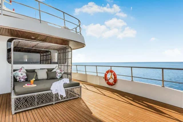 Outdoor area with a couch