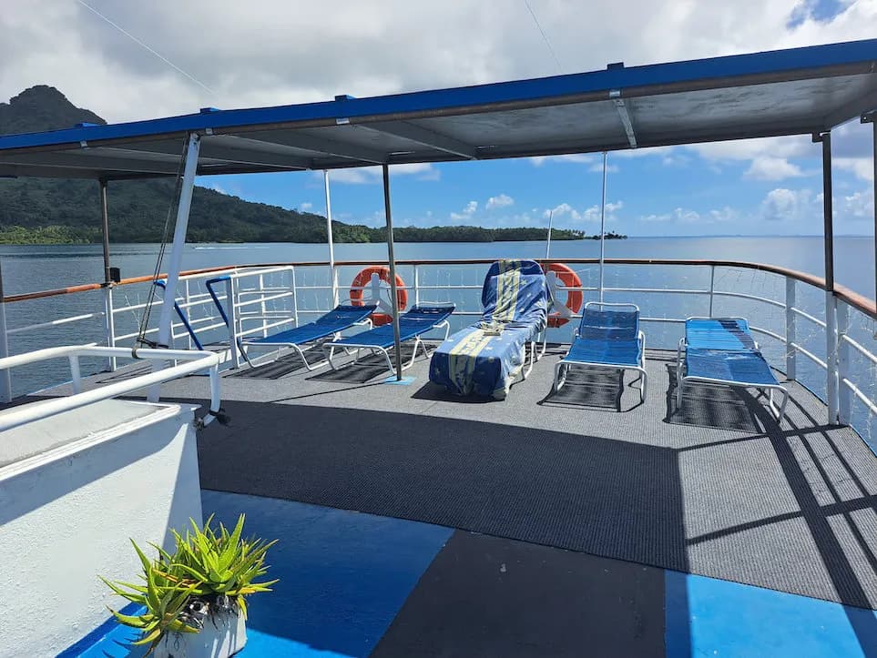 Sundeck with lounge chairs