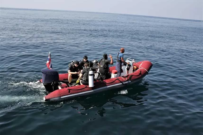 Thailand Master Liveaboard diving zodiac boat