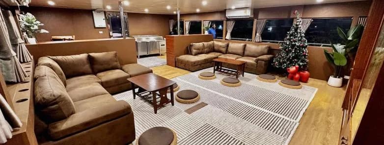 Indoor salon with couches